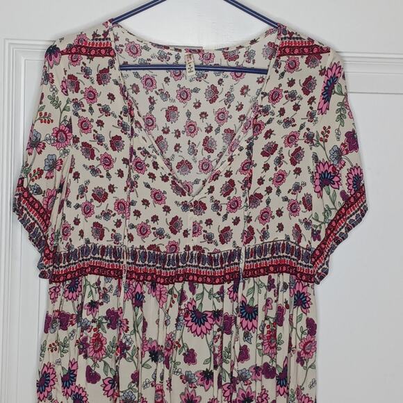 Raga Hiroka Boho Floral Tie Front Blouse - Picture 9 of 11
